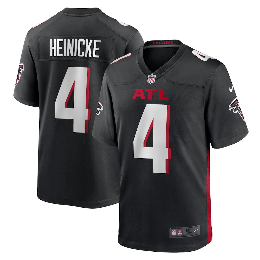 Men Atlanta Falcons #4 Taylor Heinicke Nike Black Game Player NFL Jersey